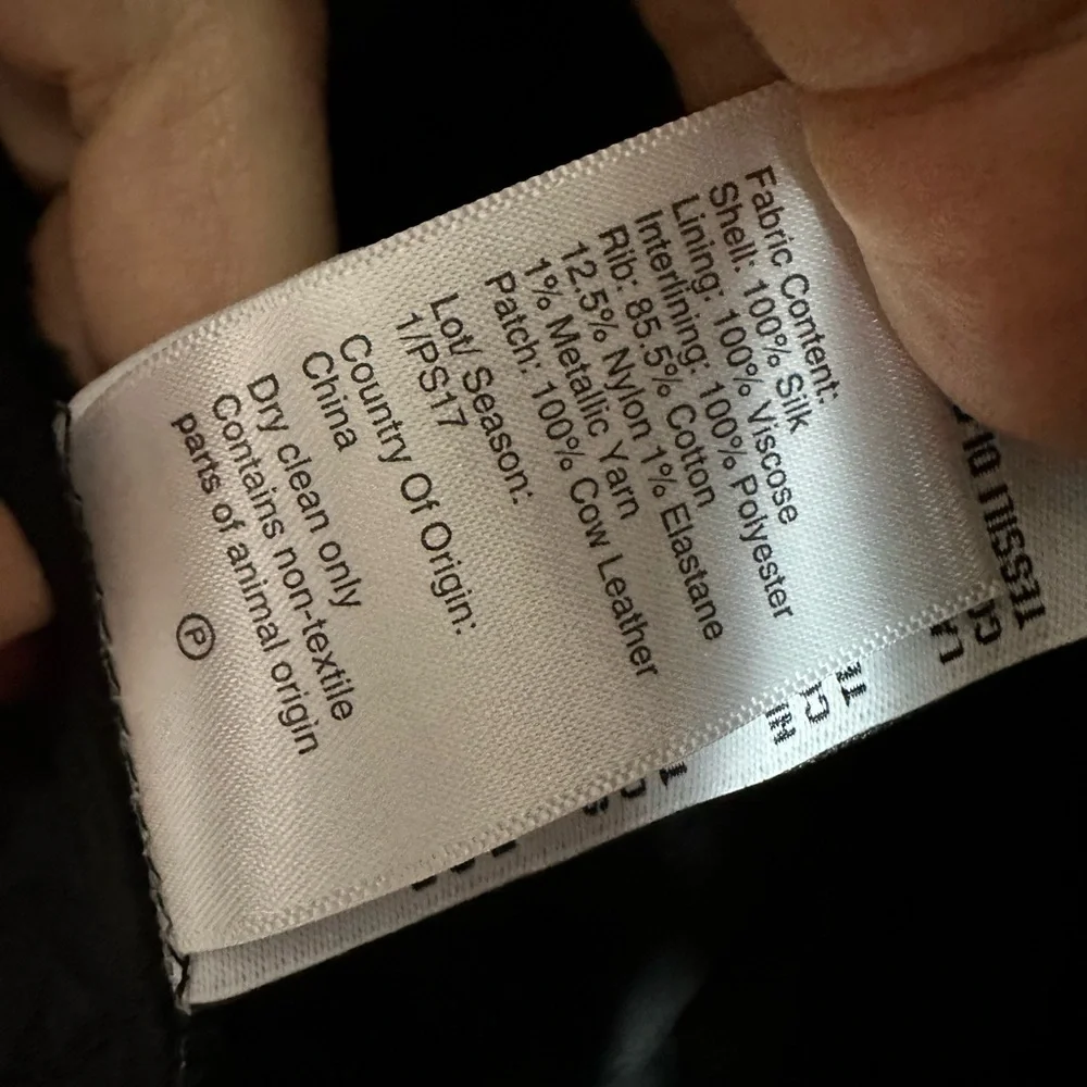 R13 shrunken‎ quilted roadie jacket silk leopard - Picture 15 of 16